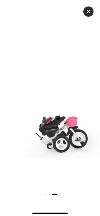 Tricicleta pliabila cu scaun reversibil Byox Flexy Lux Trike, Roz