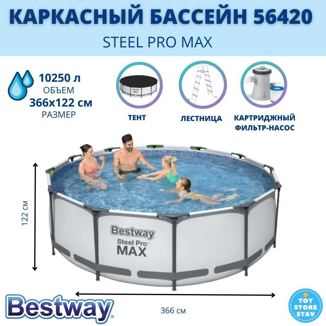 Бассейны для дома каркасные и надувные INTEX (Круглые и квадратные): 15 000  тг. - Прочие товары для дома Шымкент на Olx