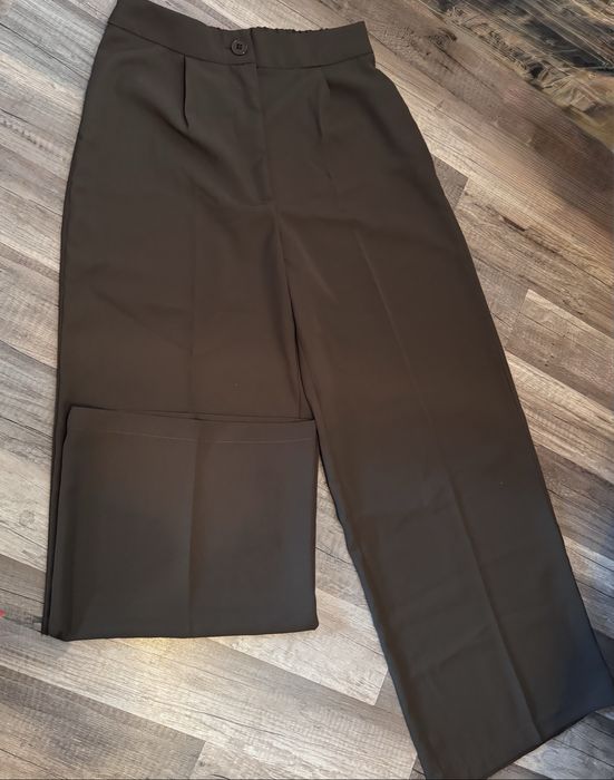 Pantaloni de birou, superbi, eleganți, largi, Petite M, kaki