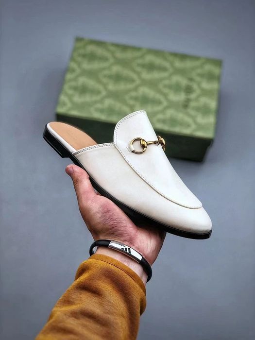 GG Princetown Leather Mule - Black
