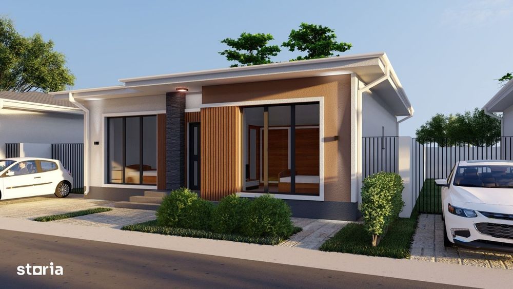 Casa moderna 4 camere-Teren 300 mp-Bragadiru limita Sector 5