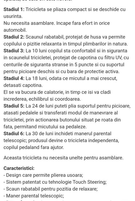 Tricicleta 6 în 1