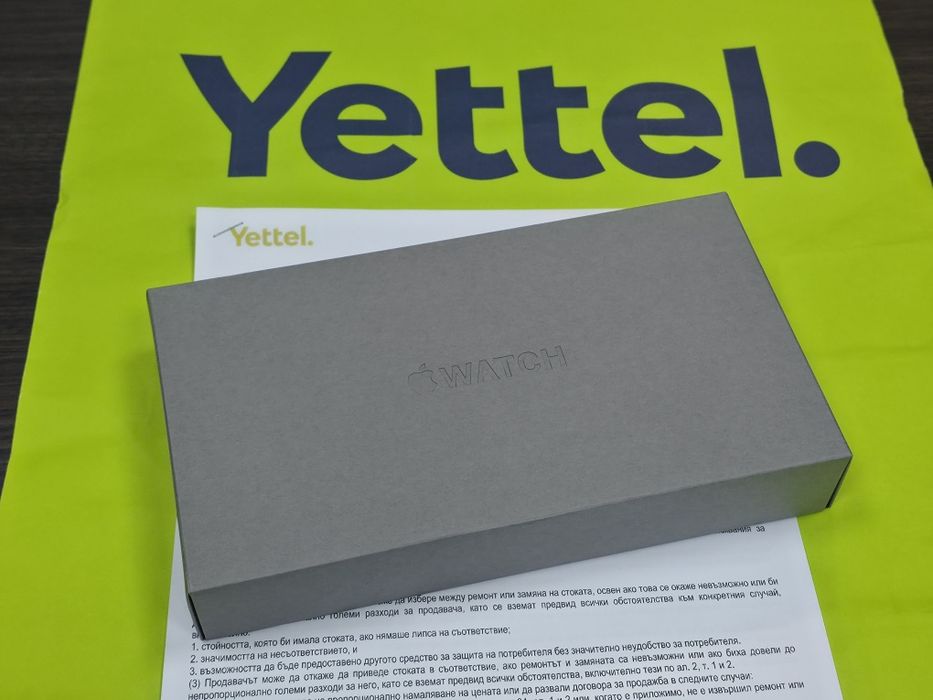 ЗАПЕЧАТАН 49mm Apple watch Ultra 3 Yettel Гаранция 2028 Black | Черен