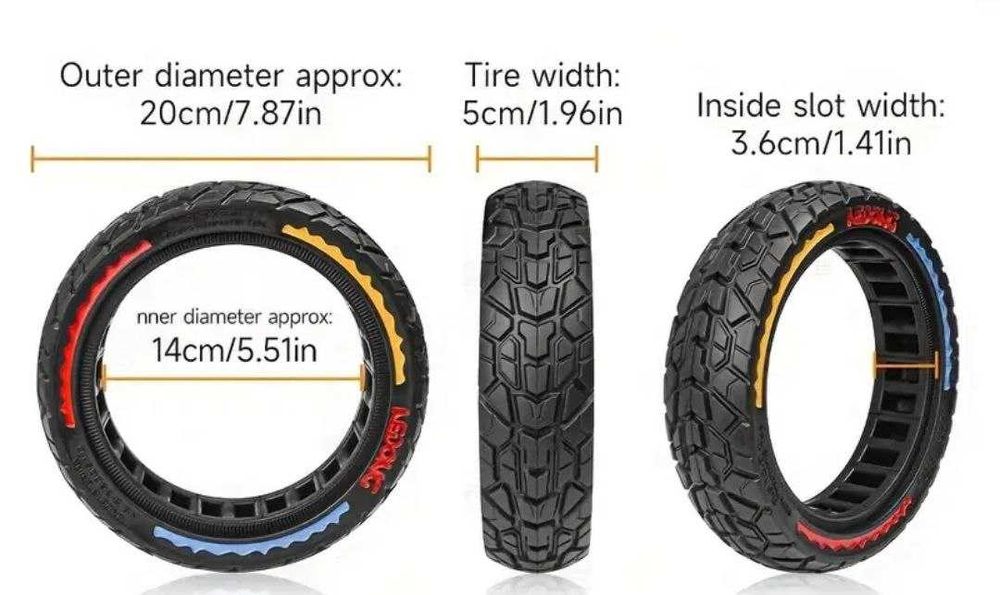 Покрышки цельные на электросамокат Антипрокол 8,5 , есть доставка