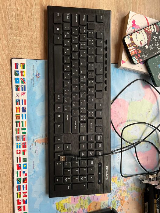 Клавиатура Canyon – жична, с NumPad в отлично състояние