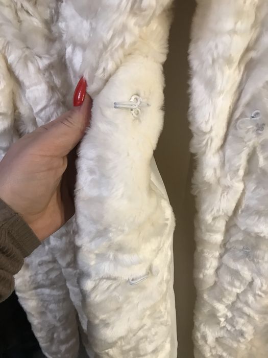 Дълго яке с естествена яка, палта XL/XXL