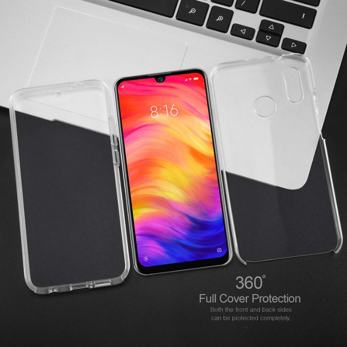 Husa CRYSTAL 360° fata + spate pt Huawei Y5p / Y6 2019 / Y6s 2019