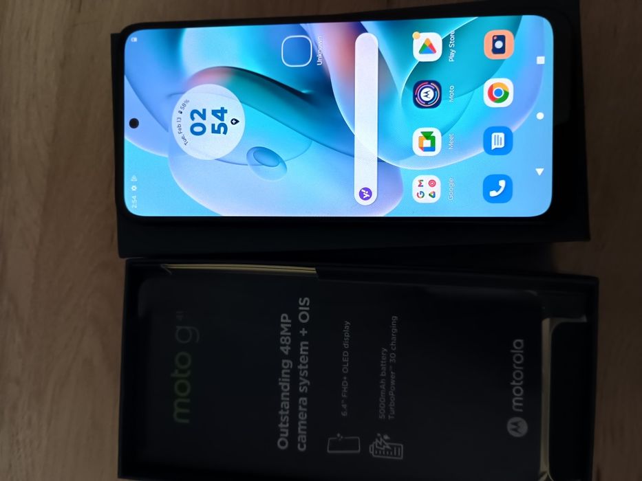 GSM Моторола g41-син 6GB/128GB с чисто нова батерия !!!