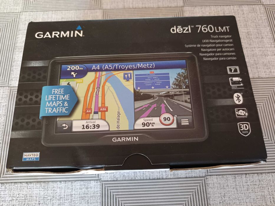 Професионална навигация за камион Garmin dezl 760 LMT