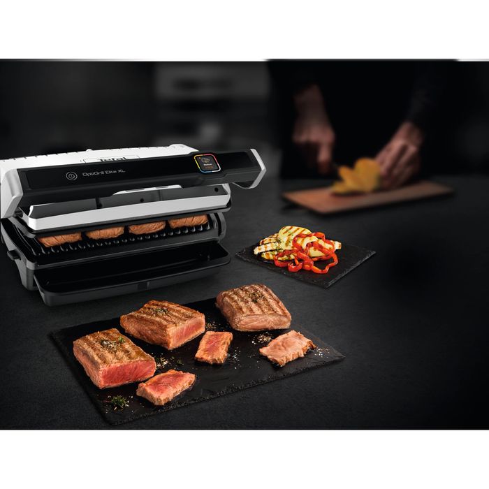 Нов Грил скара Tefal OptiGrill Elite XL (GC760D12) 2200W