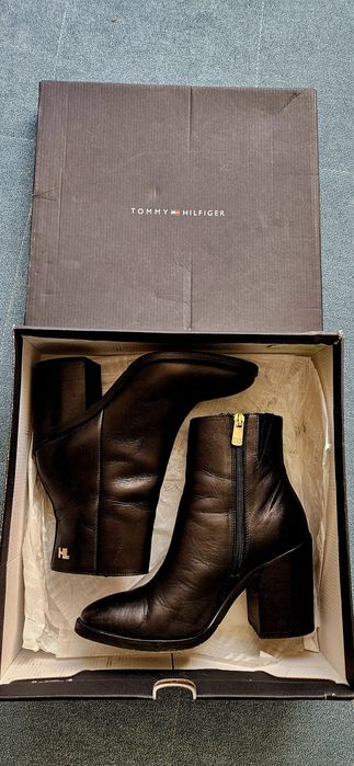 Ghete damă cu toc Tommy Hilfiger