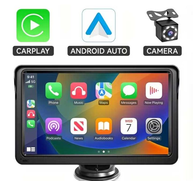 Универсален автомобилен мултимедиен плеър с камера