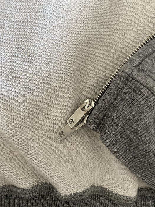 Represent Blank Zip Hoodie in Grey Melange size S
