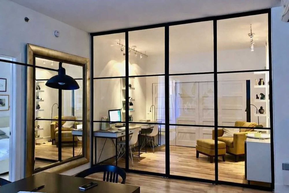 Установка Офисные Алюминиевые ПЕРЕГОРОДКИ Витражи ЖМИ Пластиковые Окна