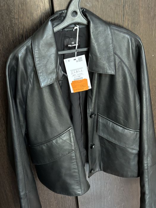 кожанка pull & bear