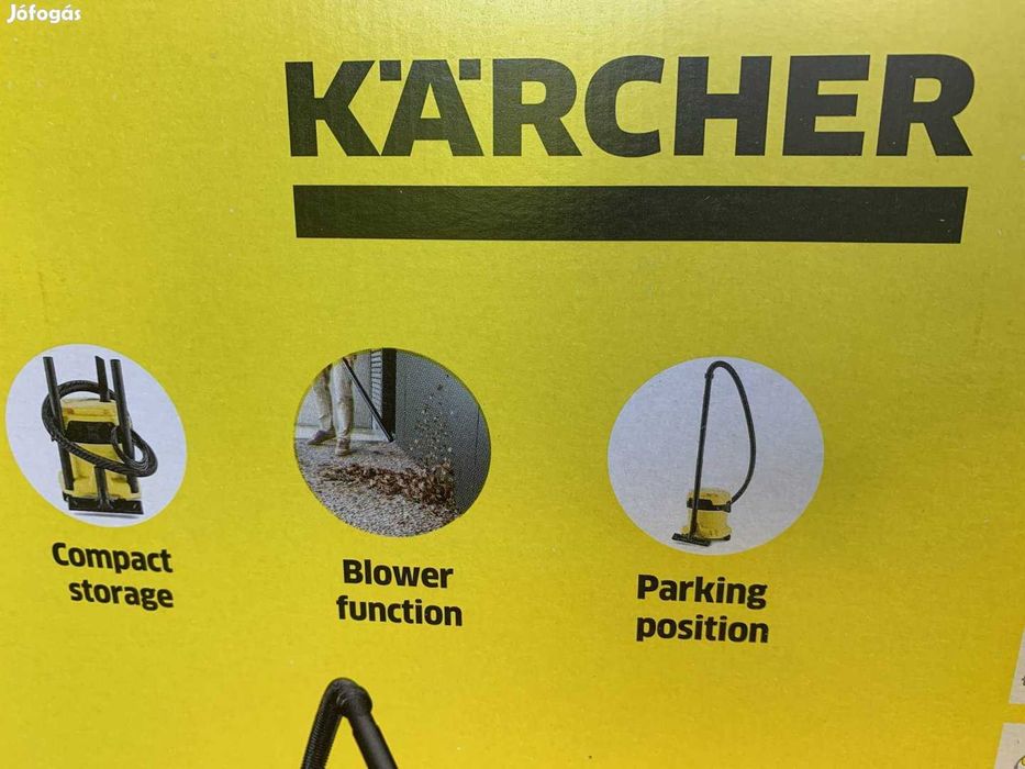 Мултифункционална прахосмукачка за сухо мокро почистване Karcher WD 2 Plus V-12/4/18 1000 W  12 л.