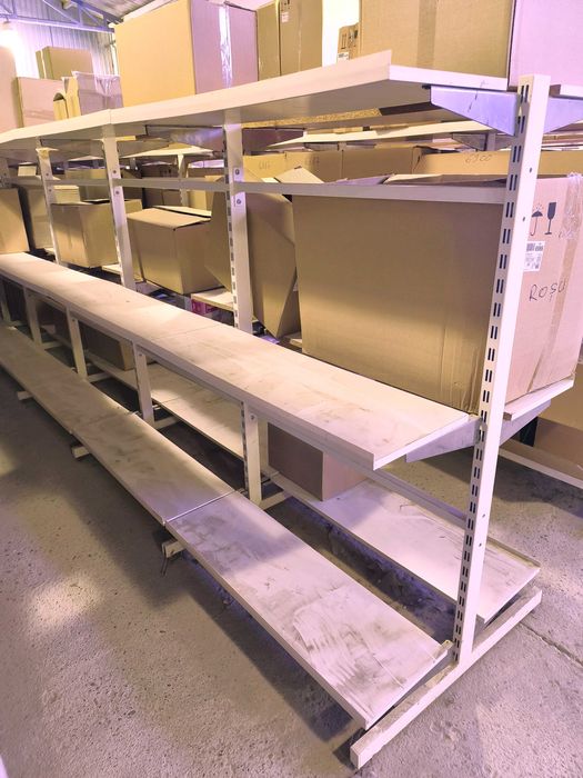 Rafturi magazin tip gondola, modulabile, stare buna, 150 x 85 x 100 cm