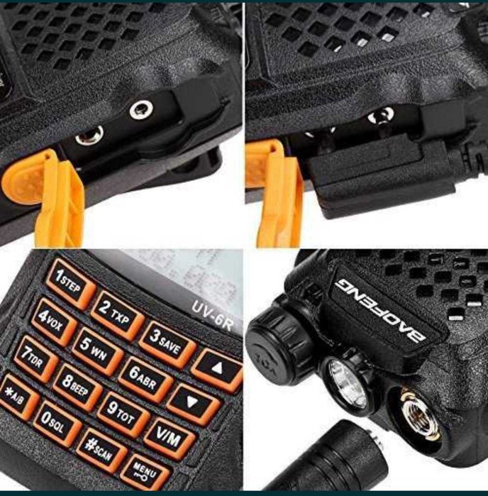 Двубандова радиостанция Baofeng UV-6R, обхват 5-10 километра