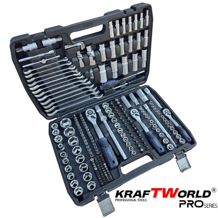 Професионално гедоре 216 части KraftWorld PRO – CR-V инструменти