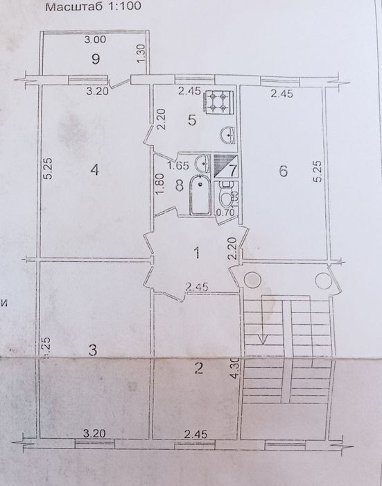 *4 комн. Мирабадский район.