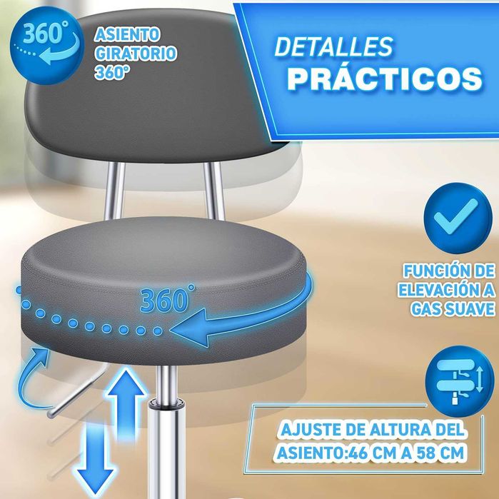 Качествен работен стол в сиво и черно. Стабилен и подвижен