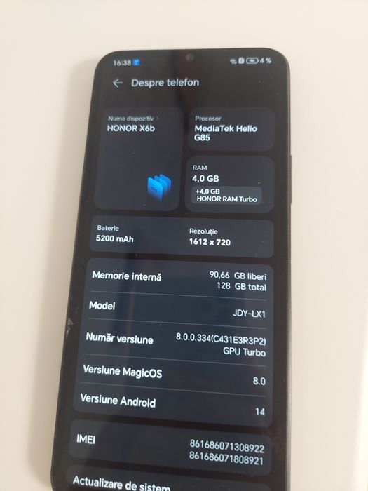 Honor x6b dar este spartă camera și fisurat ecranu