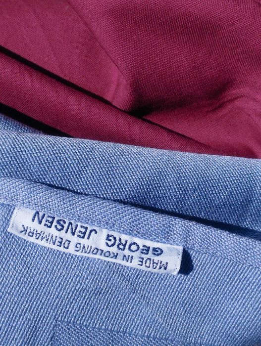 Красиви памучни салфетки за маса – синя и винена