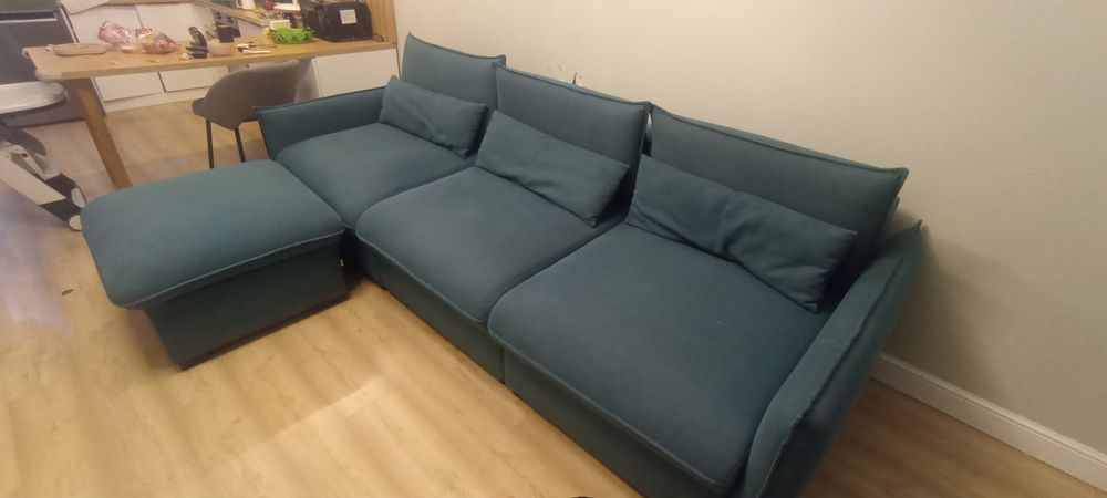 Диван с пуфом "Союз" 2.7м