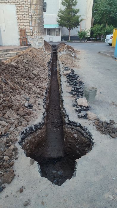 Траншей  kanalizatsiya qazish Траншея казиш