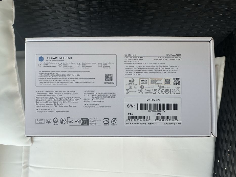 Чисто Нов Стабилизатор DJI RS 3 Mini 3 оси Gimbal