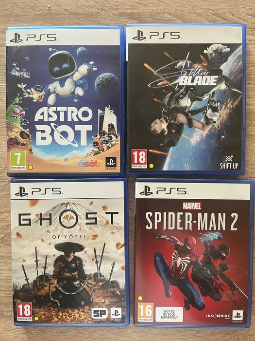 Astro Bot, Pragmata, Stellar Blade, Spider-Man 2 (PS5)