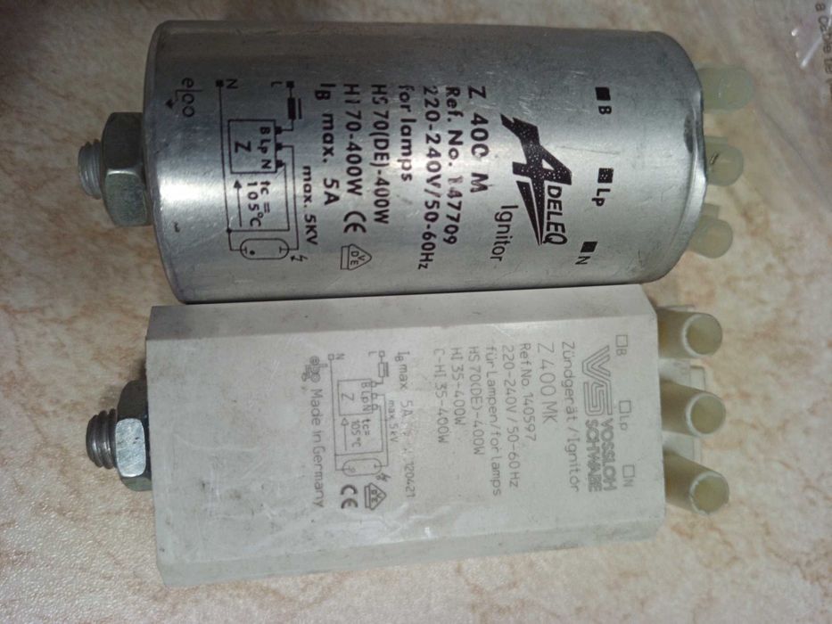 Ignitor-Aprindere electronică  Lampi sodiu Z 400 MK si Z 400 M