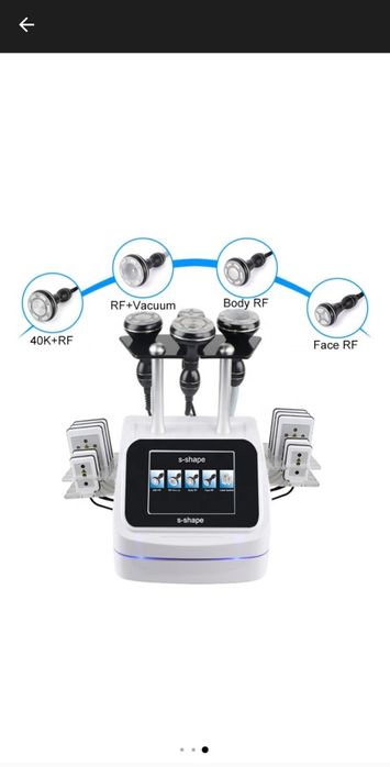 Aparat de remodelare corporala cavitatie, RF, vacum, lipolaser