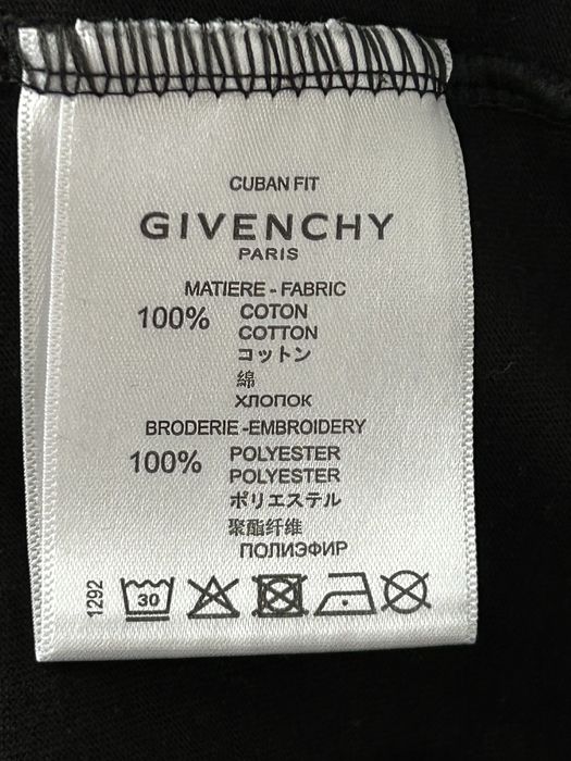 Givenchy Black Logo Embroidered Cotton T-Shirt XL