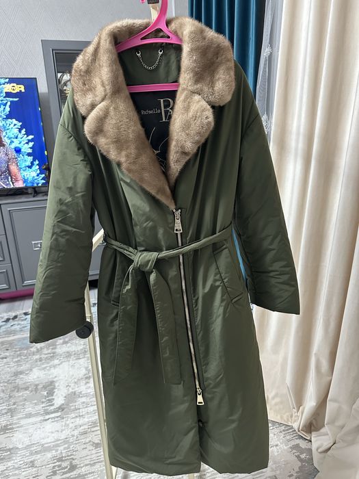 Пуховик с норковым воротником