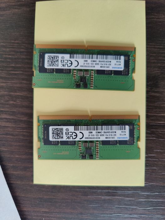 RAM 2x Samsung DDR5 SODIMM 8GB 5600