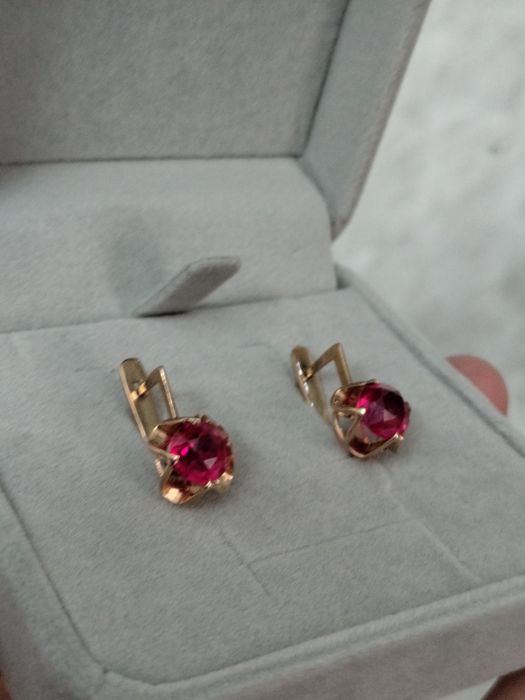 Советские серьги 583 пробы