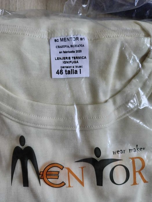 Lenjerie termica ignifuga 46 talie 1, lenjerie personala