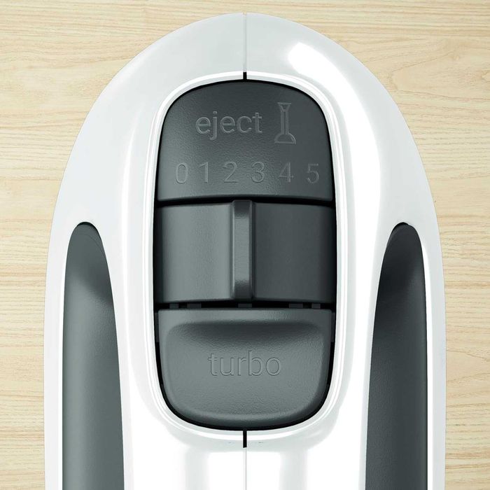 ПРОМО Нов Мощен 2г Гаранция Ръчен Миксер TEFAL PrepMix+ HT462138, 500 W, 5 скорости, Турбо режим, Бял