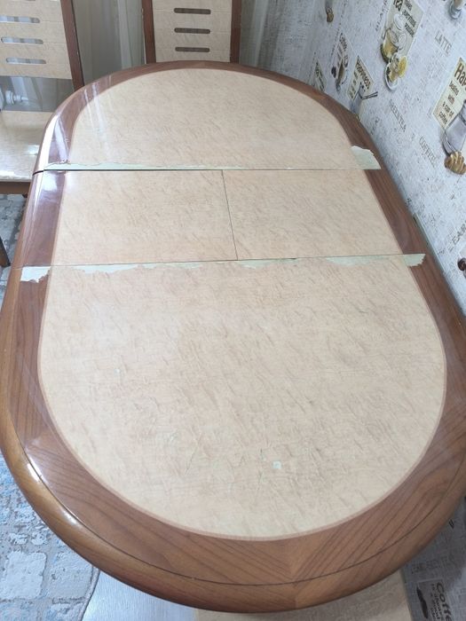 Продам стол настоящее дерево+ 6 стульев