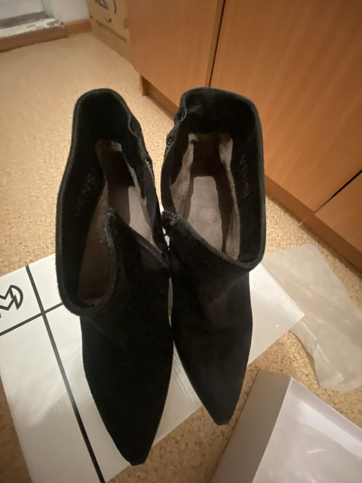 Сапоги из натурального замша