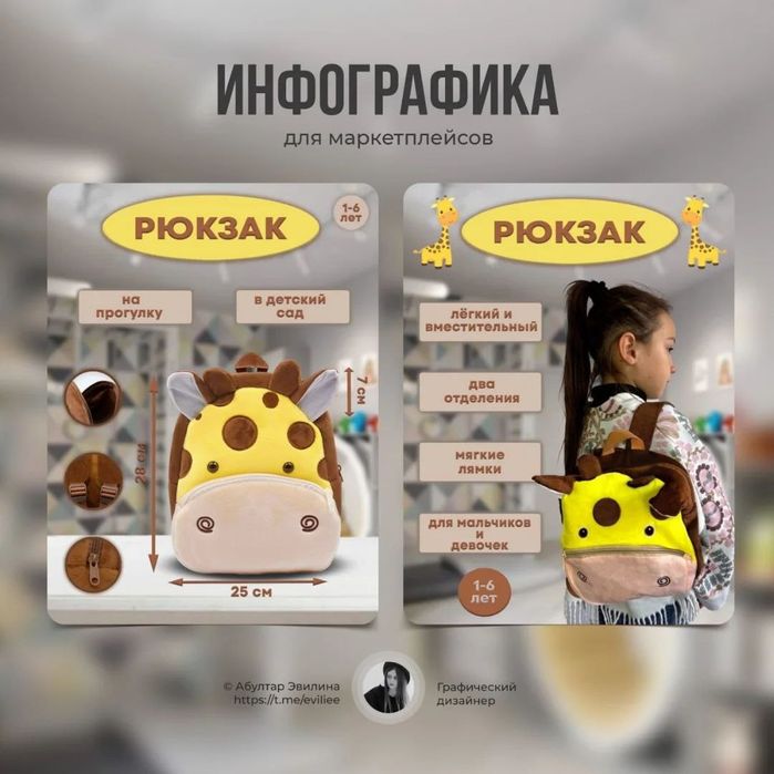 Инфографика для маркеплейсов |Оформление карточек для Wildberries,Uzum