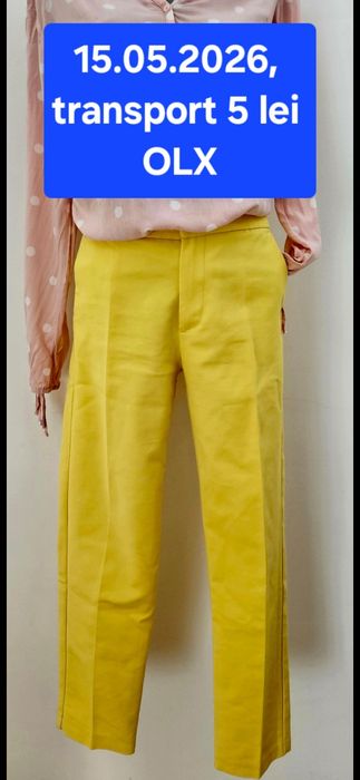 Pantaloni galbeni, marimea 36