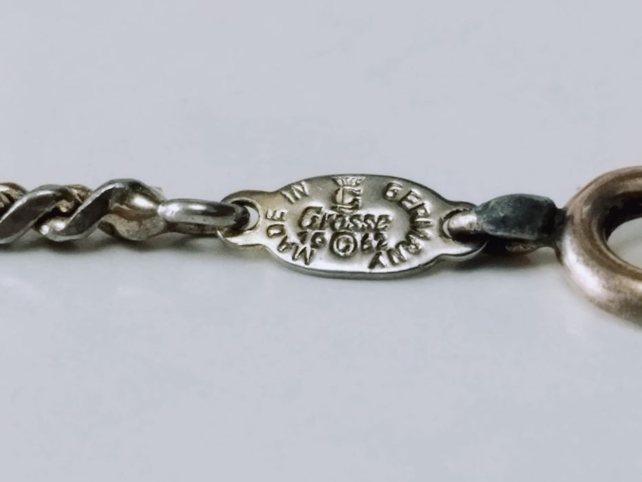 Vechi colier Grosse, placat cu argint, Dior, copii