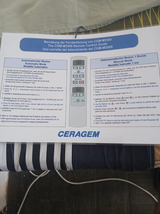 Pat pentru Masaj - Ceragem CGM- an de fabricație 2008/ 2009M3500
