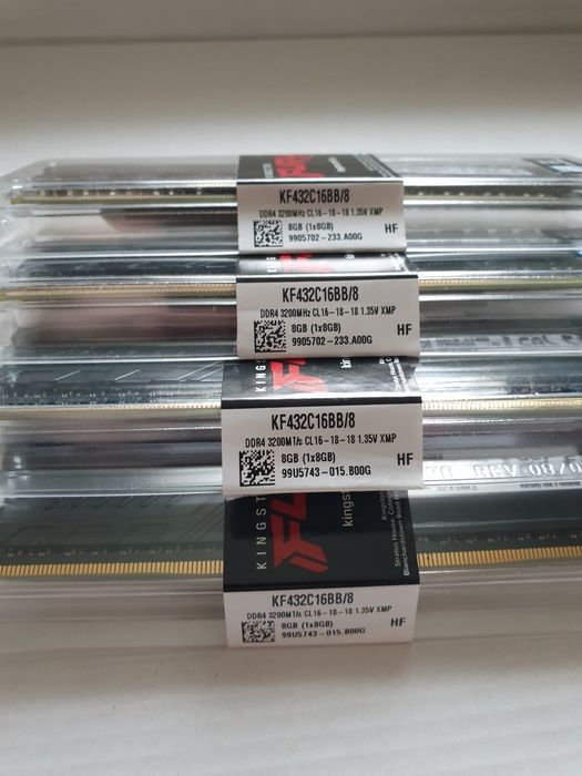 ddr4 8gb x 4 - суммарно 32gb hyper x furry