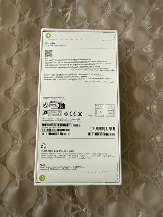 iPhone 17 Pro Silver 256 GB sigilat