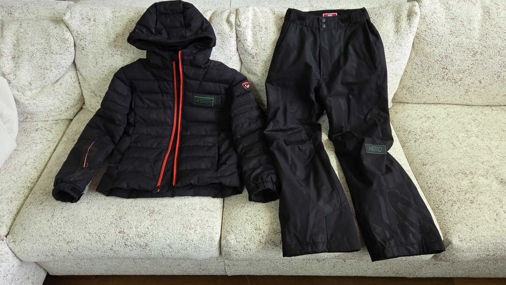 Детско скиорско яке с панталон и каска Rossignonl