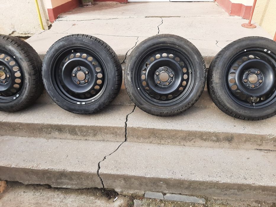 Jante tabla originale mercedes benz cu anvelope iarna pirelli