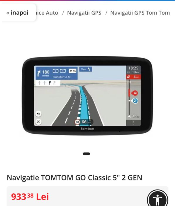 Navigatie TOMTOM GO Classic 5" 2 GEN, model 2025, sigilat. Transport inclus, OCAZIE